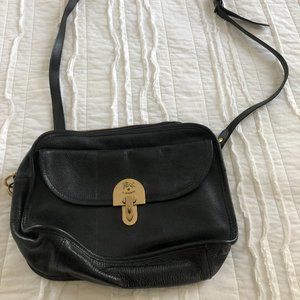 Il Bisonte Black Leather Crossbody Bag